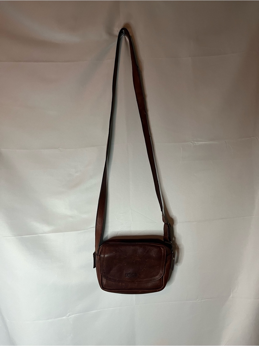 Duluth Trading Co Brown Leather Crossbody  Bag